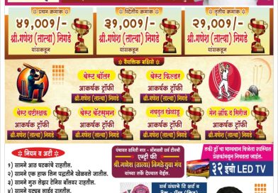 डे-नाईट फुलपिच सामन्यांसह ‘गणेश तात्या युवा चषक २०२५’चे आयोजन